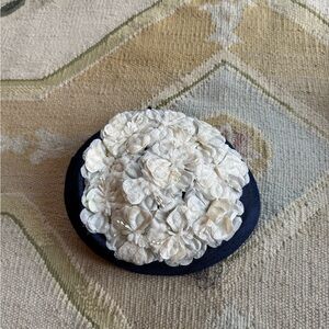 Elegant Cream Floral Hat